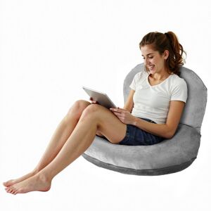 VEVOR - Reading Pillow, Large Size U-Shaped Sitting up Pillow, Washable Bed Pillow with Soft Velvet, Bed Rest Back Pillow - Gray VEVOR - Reading Pillow, Large Size U-Shaped Sitting up Pillow, Washable Bed Pillow with Soft Velvet, Bed Rest Back Pillow - Gray