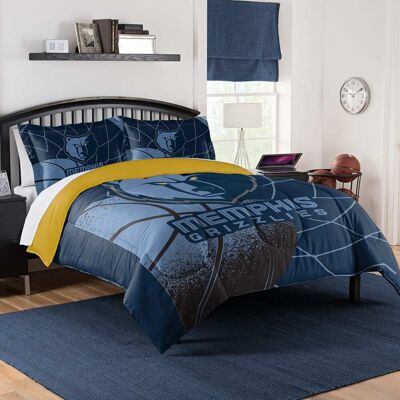 Sweet Home Collection - NBA Memphis Grizzlies Comforter & Pillow Sham Set- Full/Queen - Multicolored Sweet Home Collection - NBA Memphis Grizzlies Comforter & Pillow Sham Set- Full/Queen - Multicolored