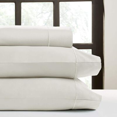 Perthshire Platinum Concepts - 1000 Thread Count Solid Sateen Sheet - 4 Piece Set - Queen - Ivory Perthshire Platinum Concepts - 1000 Thread Count Solid Sateen Sheet - 4 Piece Set - Queen - Ivory