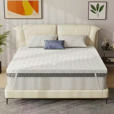 Dyonery - 4 inch high-density foam mattress, sturdy double-sided sleeping memory foam mattress, washable cover,Twin size - White Dyonery - 4 inch high-density foam mattress, sturdy double-sided sleeping memory foam mattress, washable cover,Twin size - White
