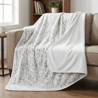 Lavish Home - Waterproof Blanket for Bed, Couch, or Car 60” x 80” Reversible Queen Size Throw Blanket Washable Pet Throws - White Lavish Home - Waterproof Blanket for Bed, Couch, or Car 60” x 80” Reversible Queen Size Throw Blanket Washable Pet Throws - White