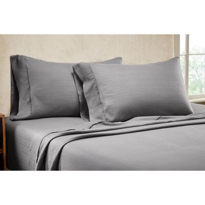 Knightsbridge - 1000 Thread Count Herringbone Sateen Sheet Set - 4-Piece - Queen 60x80" - Gray Knightsbridge - 1000 Thread Count Herringbone Sateen Sheet Set - 4-Piece - Queen 60x80" - Gray