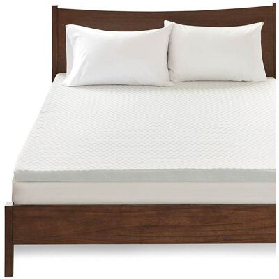 Gracie Mills - Deidre 3 inch Cooling Gel Memory Foam Mattress Topper with Removable Cooling Cover - White Gracie Mills - Deidre 3 inch Cooling Gel Memory Foam Mattress Topper with Removable Cooling Cover - White