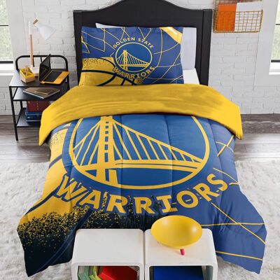 Sweet Home Collection - NBA Golden State Warriors Comforter & Pillow Sham Set- Twin/Twin XL - Multicolored Sweet Home Collection - NBA Golden State Warriors Comforter & Pillow Sham Set- Twin/Twin XL - Multicolored
