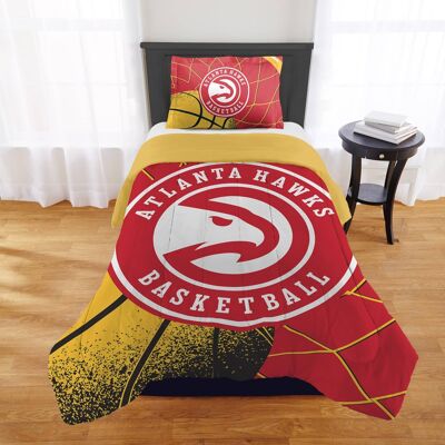 Sweet Home Collection - NBA Atlanta Hawks Comforter & Pillow Sham Set- Twin/Twin XL - Multicolored Sweet Home Collection - NBA Atlanta Hawks Comforter & Pillow Sham Set- Twin/Twin XL - Multicolored