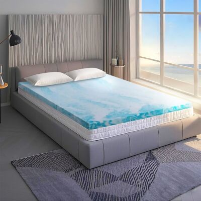 Bestier - 3" Cooling Gel Memory Foam Mattress Topper - Twin Bestier - 3" Cooling Gel Memory Foam Mattress Topper - Twin