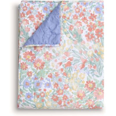 Greenland Home Fashions - 100% Cotton Face 100% Microfiber Alice Accessory Throw - Pastel Greenland Home Fashions - 100% Cotton Face 100% Microfiber Alice Accessory Throw - Pastel