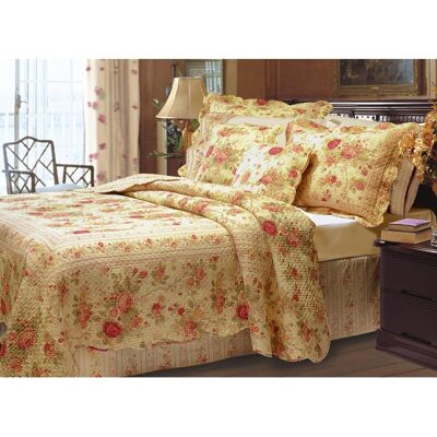 Greenland Home Fashions - Greenland Home Fashion Antique Rose Quilt And Pillow Sham Set - 2 - Piece - Twin 68x86" - Multi Greenland Home Fashions - Greenland Home Fashion Antique Rose Quilt And Pillow Sham Set - 2 - Piece - Twin 68x86" - Multi