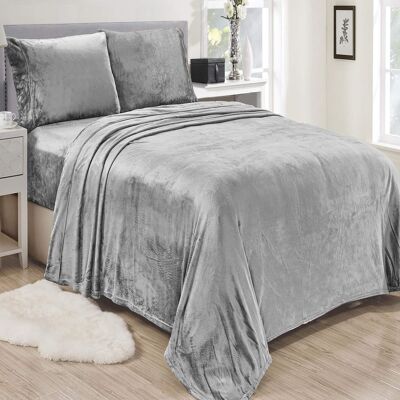 Plazatex - Lavana Microplush Ultra Premium All Season Soft Brushed Sheet Sets, Twin, Grey - Gray Plazatex - Lavana Microplush Ultra Premium All Season Soft Brushed Sheet Sets, Twin, Grey - Gray