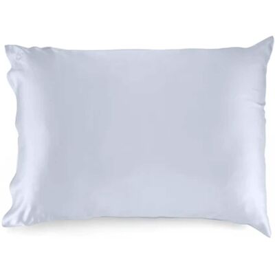 Sleepgram - Queen Standard Size Breathable Cooling 6A Silk Pillowcase, Grey Stone - Platinum Sleepgram - Queen Standard Size Breathable Cooling 6A Silk Pillowcase, Grey Stone - Platinum
