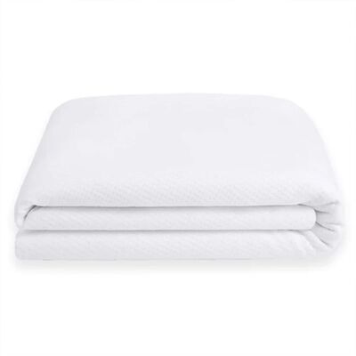 Sleepgram - Breathable Sweat Proof Cotton Cover Mattress Protector, Twin - White Sleepgram - Breathable Sweat Proof Cotton Cover Mattress Protector, Twin - White