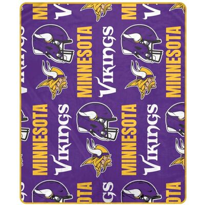 Pegasus - Minnesota Vikings 50" x 60" Homefield Stacked Logos Ultra Soft Blanket - Multicolor Pegasus - Minnesota Vikings 50" x 60" Homefield Stacked Logos Ultra Soft Blanket - Multicolor