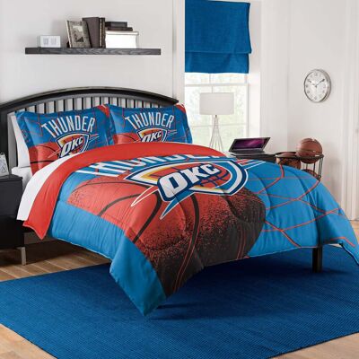 Sweet Home Collection - NBA Oklahoma City Thunder Comforter & Pillow Sham Set- Full/Queen - Multicolored Sweet Home Collection - NBA Oklahoma City Thunder Comforter & Pillow Sham Set- Full/Queen - Multicolored