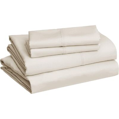 J&V TEXTILES - 1000 Thread Count Deep Pocket Luxury Sheets - Ivory J&V TEXTILES - 1000 Thread Count Deep Pocket Luxury Sheets - Ivory