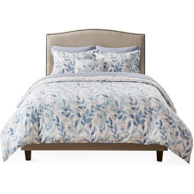 Gracie Mills - Zelma Reversible 6 Piece Comforter Set with Bed Sheets - Blue Gracie Mills - Zelma Reversible 6 Piece Comforter Set with Bed Sheets - Blue