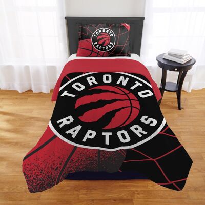 Sweet Home Collection - NBA Toronto Raptors Comforter & Pillow Sham Set- Twin/Twin XL - Multicolored Sweet Home Collection - NBA Toronto Raptors Comforter & Pillow Sham Set- Twin/Twin XL - Multicolored