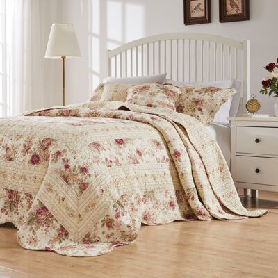 Greenland Home Fashions - Greenland Home Antique Rose Bedspread Set - 3-Piece - Queen 110x118" - Multi Greenland Home Fashions - Greenland Home Antique Rose Bedspread Set - 3-Piece - Queen 110x118" - Multi