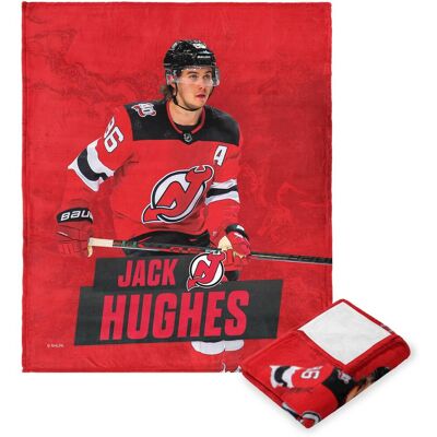 Northwest - Jack Hughes New Jersey Devils 50" x 60" Player Silk Touch Throw Blanket - Multicolor Northwest - Jack Hughes New Jersey Devils 50" x 60" Player Silk Touch Throw Blanket - Multicolor
