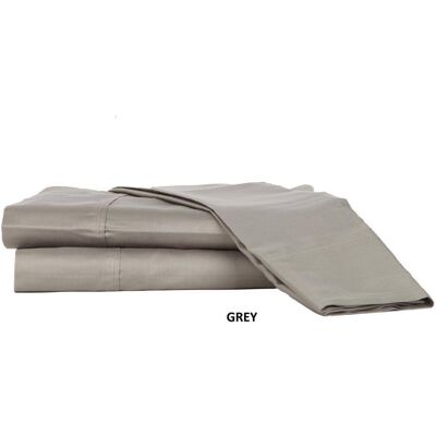 Castle Hill London - 310 Thread Count Cotton Sateen Sheet Set Deep Pocket - Queen - Gray Castle Hill London - 310 Thread Count Cotton Sateen Sheet Set Deep Pocket - Queen - Gray