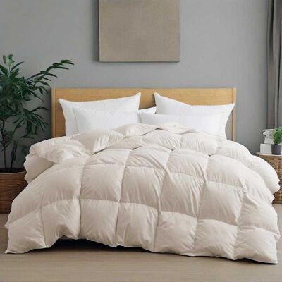 Peace Nest - Heavyweight Extra Warmth White Goose Feather Down Fiber Duvet Comforter Insert, Twin - Beige Peace Nest - Heavyweight Extra Warmth White Goose Feather Down Fiber Duvet Comforter Insert, Twin - Beige