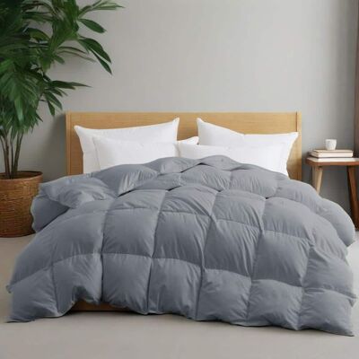 Peace Nest - Heavyweight Extra Warmth White Goose Feather Down Fiber Duvet Comforter Insert, Twin - Gray Peace Nest - Heavyweight Extra Warmth White Goose Feather Down Fiber Duvet Comforter Insert, Twin - Gray