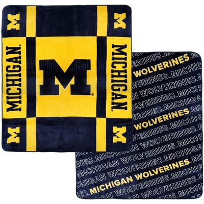 Pegasus - Michigan Wolverines 60- x 70- Reverse Block Double-Sided Ultra Cozy Blanket - Multicolor Pegasus - Michigan Wolverines 60- x 70- Reverse Block Double-Sided Ultra Cozy Blanket - Multicolor