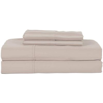 Castle Hill London - 410 Thread Count Cotton Sateen Sheet Set Deep Pocket - Queen - Ash Castle Hill London - 410 Thread Count Cotton Sateen Sheet Set Deep Pocket - Queen - Ash