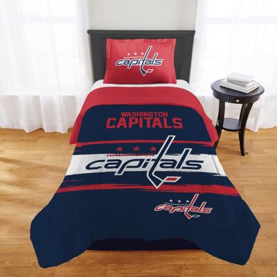 Sweet Home Collection - NHL Washington Capitals Comforter & Pillow Sham Set- Twin/Twin XL - Multicolored Sweet Home Collection - NHL Washington Capitals Comforter & Pillow Sham Set- Twin/Twin XL - Multicolored