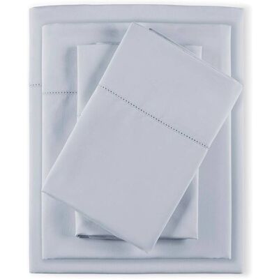 Gracie Mills - Evangeline 500TC Deep Pocket Sateen Weave Egyptian Cotton Sheet Set - Gray Gracie Mills - Evangeline 500TC Deep Pocket Sateen Weave Egyptian Cotton Sheet Set - Gray