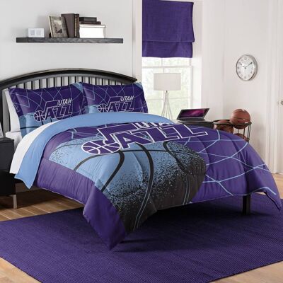 Sweet Home Collection - NBA Utah Jazz Comforter & Pillow Sham Set- Full/Queen - Multicolored Sweet Home Collection - NBA Utah Jazz Comforter & Pillow Sham Set- Full/Queen - Multicolored