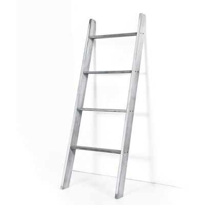 Costway - Wall Leaning Blanket Ladder Wood Decorative Quilt Blankets Holder Rack - Gray Costway - Wall Leaning Blanket Ladder Wood Decorative Quilt Blankets Holder Rack - Gray
