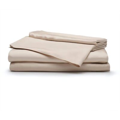 Sleepgram - Viscose from Bamboo Full Bed Sheet Set with 2 Pillowcases - Sand Sleepgram - Viscose from Bamboo Full Bed Sheet Set with 2 Pillowcases - Sand