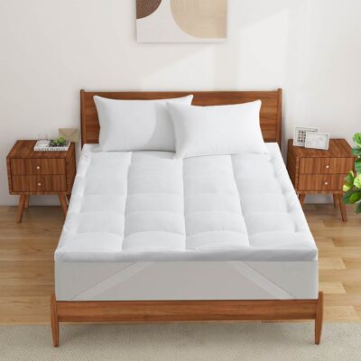 Peace Nest - Plush 3" Down Alternative Mattress Topper - Twin - White Peace Nest - Plush 3" Down Alternative Mattress Topper - Twin - White