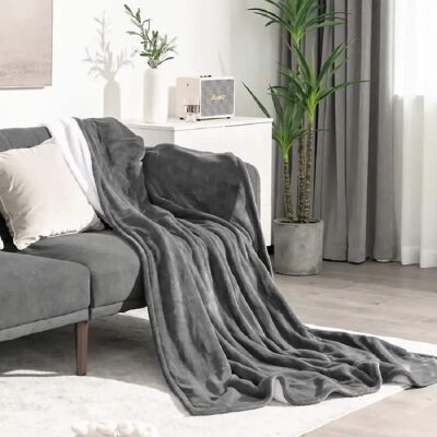 MOOSOO - 51"x63" Electric Heated Blanket with Overheating Protection - Ultra Soft Flannel Heating Pad for Winter Bed Comfort - Gray MOOSOO - 51"x63" Electric Heated Blanket with Overheating Protection - Ultra Soft Flannel Heating Pad for Winter Bed Comfort - Gray