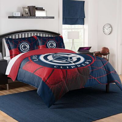 Sweet Home Collection - NBA LA Clippers Comforter & Pillow Sham Set- Full/Queen - Multicolored Sweet Home Collection - NBA LA Clippers Comforter & Pillow Sham Set- Full/Queen - Multicolored