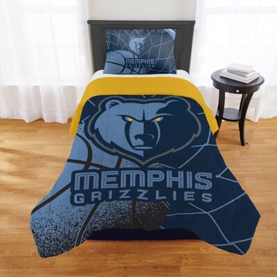 Sweet Home Collection - NBA Memphis Grizzlies Comforter & Pillow Sham Set- Twin/Twin XL - Multicolored Sweet Home Collection - NBA Memphis Grizzlies Comforter & Pillow Sham Set- Twin/Twin XL - Multicolored
