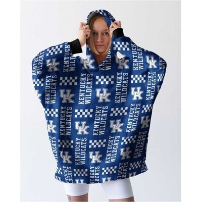 Pegasus - Kentucky Wildcats Homefield Repeat Logo Wearable Hooded Blanket - Multicolor Pegasus - Kentucky Wildcats Homefield Repeat Logo Wearable Hooded Blanket - Multicolor