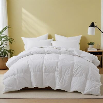 Peace Nest - All Season 100% Cotton Goose Feather Down Comforter Duvet Insert, California King - White Peace Nest - All Season 100% Cotton Goose Feather Down Comforter Duvet Insert, California King - White