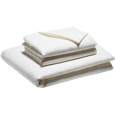 VEVOR - 4-Piece Bed Sheet Set - Queen Size, 100% Brushed Microfiber Bedding Set with 2 Pillowcases, 1 Flat Sheet&1 Fitted Sheet - White VEVOR - 4-Piece Bed Sheet Set - Queen Size, 100% Brushed Microfiber Bedding Set with 2 Pillowcases, 1 Flat Sheet&1 Fitted Sheet - White