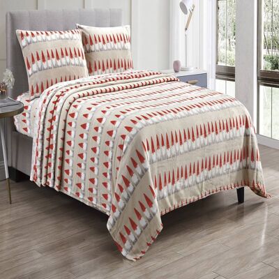 Plazatex - Gnome Santa Wrinkle Resistant Ultra Soft Premium All Season Bed Sheet Set Full - Beige Plazatex - Gnome Santa Wrinkle Resistant Ultra Soft Premium All Season Bed Sheet Set Full - Beige