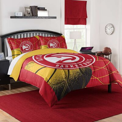 Sweet Home Collection - NBA Atlanta Hawks Comforter & Pillow Sham Set- Full/Queen - Multicolored Sweet Home Collection - NBA Atlanta Hawks Comforter & Pillow Sham Set- Full/Queen - Multicolored