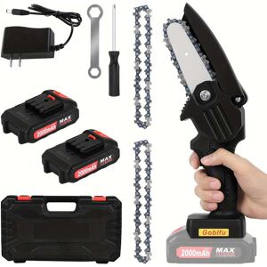 Oumilen - 4-Inch Mini Chainsaw with 2 Rechargeable Batteries Oumilen - 4-Inch Mini Chainsaw with 2 Rechargeable Batteries
