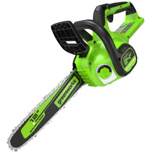 Greenworks - 24V 12" Brushless Cordless Compact Chainsaw, Tool Only, Battery and Charger Not Included - Green Greenworks - 24V 12" Brushless Cordless Compact Chainsaw, Tool Only, Battery and Charger Not Included - Green