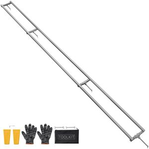 VEVOR - Rail Mill Guide System, 12 ft 4 Crossbar Chainsaw Mill Kits, Aluminum Saw Milling Rails System Works with Chainsaw - Silver VEVOR - Rail Mill Guide System, 12 ft 4 Crossbar Chainsaw Mill Kits, Aluminum Saw Milling Rails System Works with Chainsaw - Silver