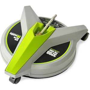 Hiclean - Electric Pressure Washer Surface Cleaner with Wheels, 12" Wide Attachment (3200 PSI MAX) - Grey/Green Hiclean - Electric Pressure Washer Surface Cleaner with Wheels, 12" Wide Attachment (3200 PSI MAX) - Grey/Green