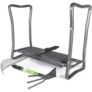 Yard Butler - Garden Kneeler Bundle - 2-in-1 Kneeler & Seat Combo with Terra Rake & Terra Tiller, Portable IGKB-1 Yard Butler - Garden Kneeler Bundle - 2-in-1 Kneeler & Seat Combo with Terra Rake & Terra Tiller, Portable IGKB-1