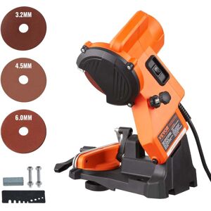 VEVOR - Electric Chainsaw Sharpener, 140W Electric Saw Chain Blade Sharpener 5700RPM, Professional Bench Chain Saw Sharpening - Orange VEVOR - Electric Chainsaw Sharpener, 140W Electric Saw Chain Blade Sharpener 5700RPM, Professional Bench Chain Saw Sharpening - Orange