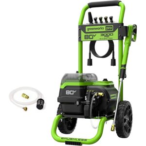 Greenworks - 80V 3000 PSI Dual-Port Pressure Washer (2.0 GPM), Tool Only, Battery and Charger Not Included - Green Greenworks - 80V 3000 PSI Dual-Port Pressure Washer (2.0 GPM), Tool Only, Battery and Charger Not Included - Green