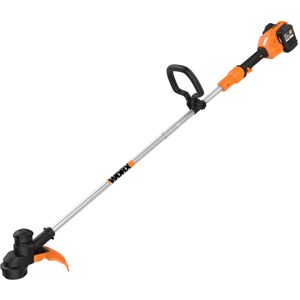 WORX - WG183 40V 13-Inch Cutting Diameter Cordless Straight Shaft Grass Trimmer (2 x 2.0 Ah Batteries & 1 x Charger) - Orange WORX - WG183 40V 13-Inch Cutting Diameter Cordless Straight Shaft Grass Trimmer (2 x 2.0 Ah Batteries & 1 x Charger) - Orange