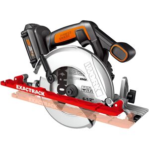 WORX - ExacTrack 20V 6.5" Cordless Circular Saw (1 x 2.0 Ah & 1 x Charger Included) - Black WORX - ExacTrack 20V 6.5" Cordless Circular Saw (1 x 2.0 Ah & 1 x Charger Included) - Black